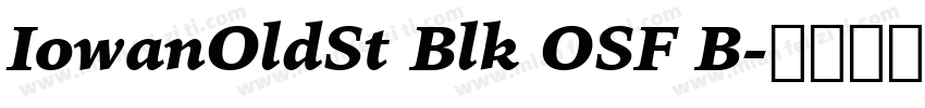 IowanOldSt Blk OSF B字体转换
